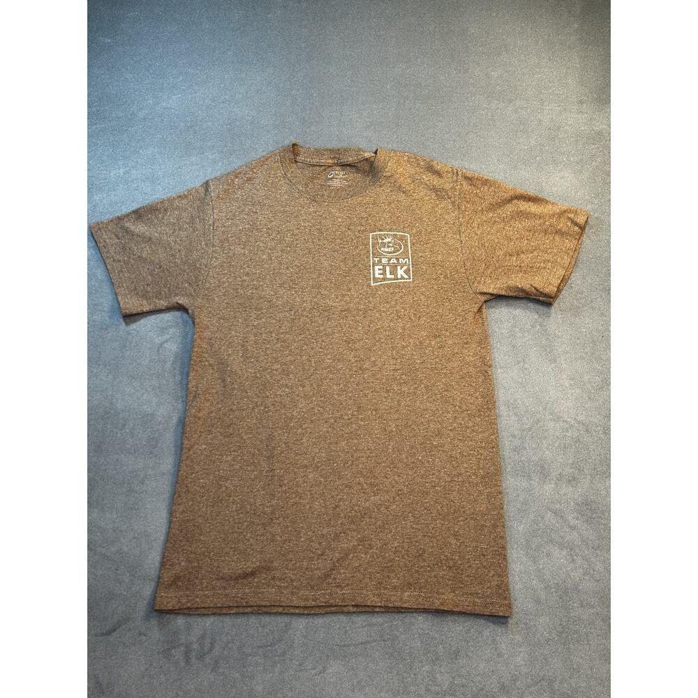 Rocky Mountain Elk Foundation - Team Elk Shirt - Adult Small - Brownish Gray